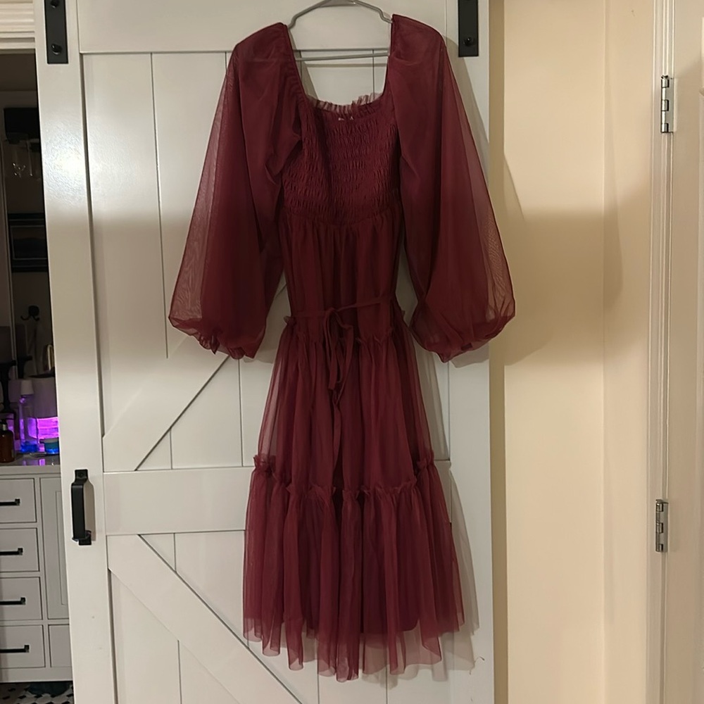 Baltic Born dress. Size L. Worn once for photos. Magenta color